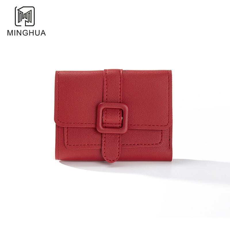 Women's Short Solid Color Spring High Sense Ladies Wallets