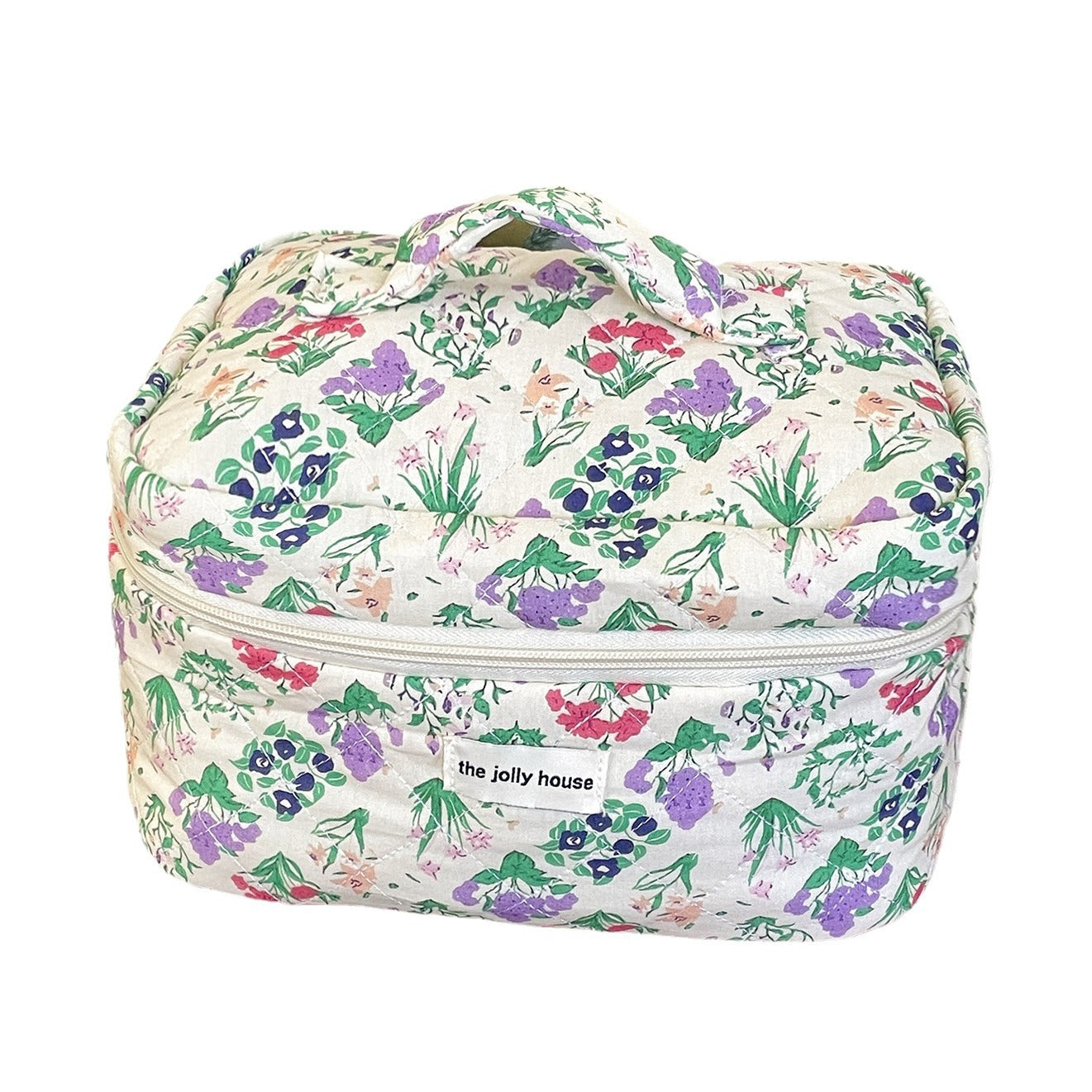 Flower Retro Large Capacity Wash Quilted Cosmetic Bags