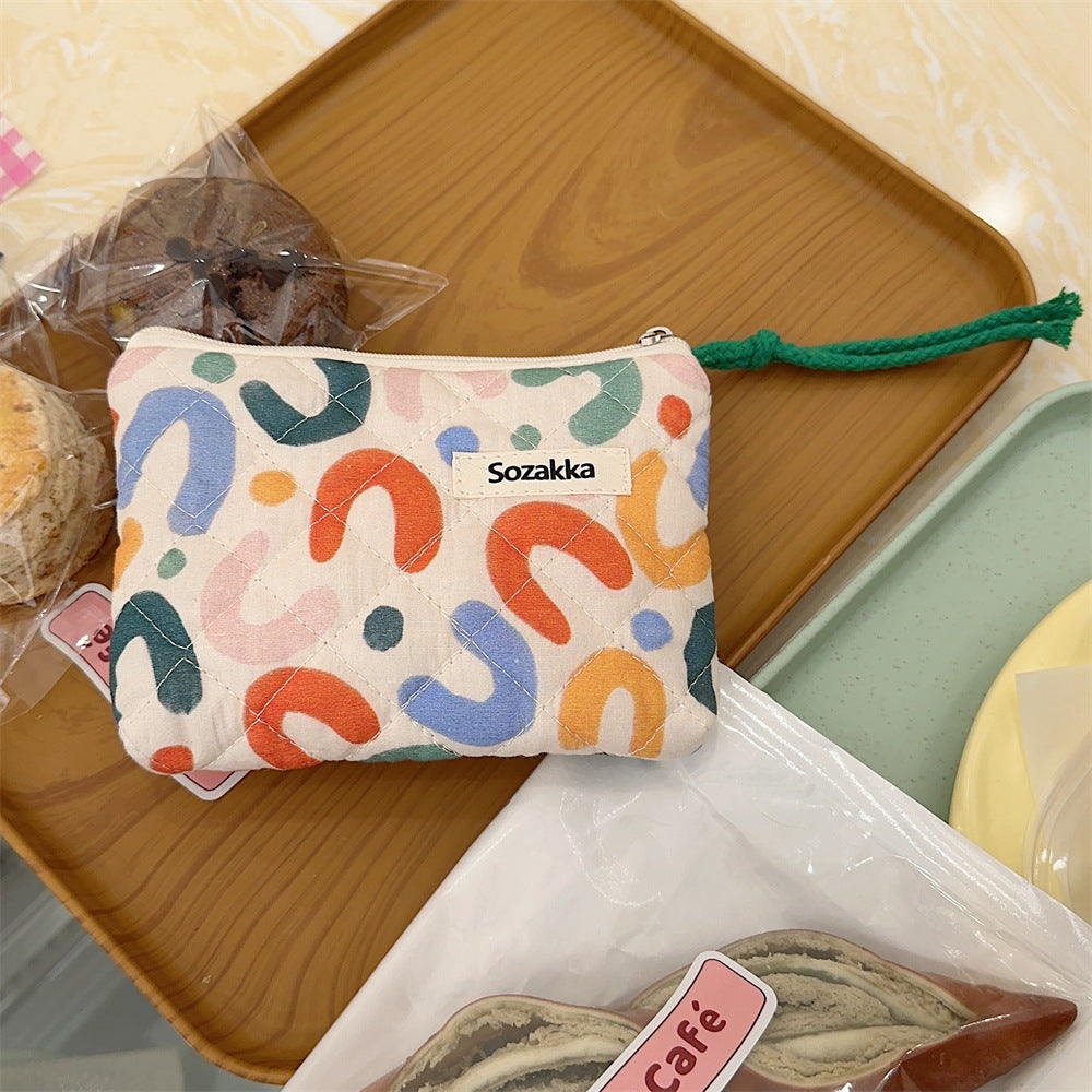 Innovative Fresh Floral Quilted Cute Storage Cosmetic Bags