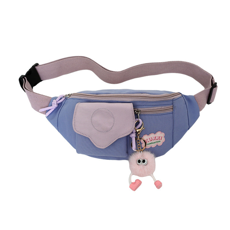 Women's Korean Style Trendy Cool Contrast Color Waist Packs