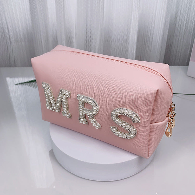 Women's Lettered Make-up Octagonal Good-looking Makeup Storage Cosmetic Bags