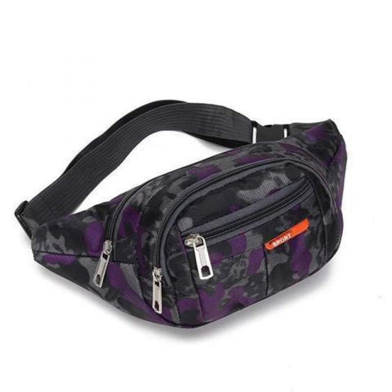 Women's & Men's & Camouflage Cashier Business Water-resistant Slanted Waist Packs