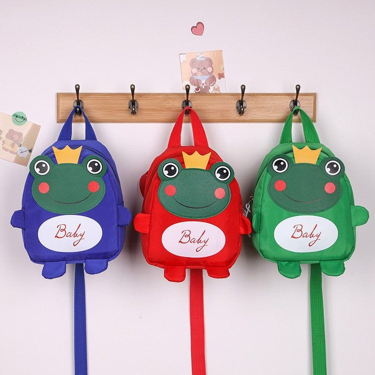 Children's Cartoon Frog Cute Boys Trendy Fan Kindergarten School Bags