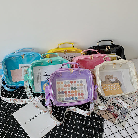 Transparent Fresh Sweet Fashion Jelly Multipurpose Backpacks