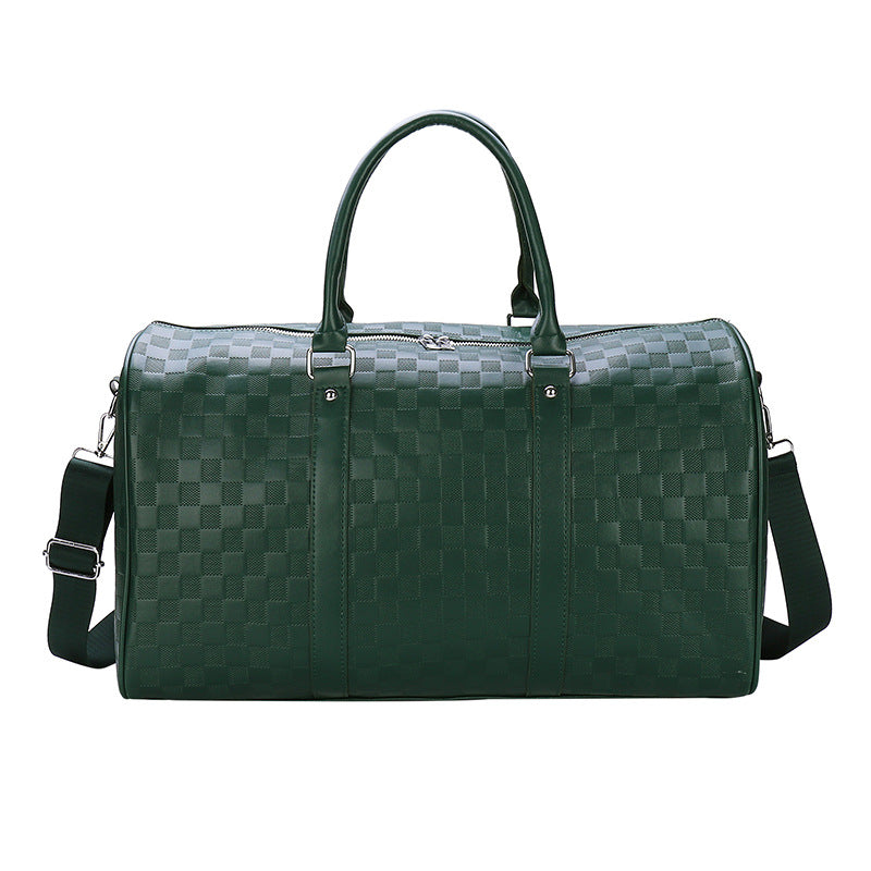 Fashion Plaid Embossed Short-distance Portable Large Travel Bags