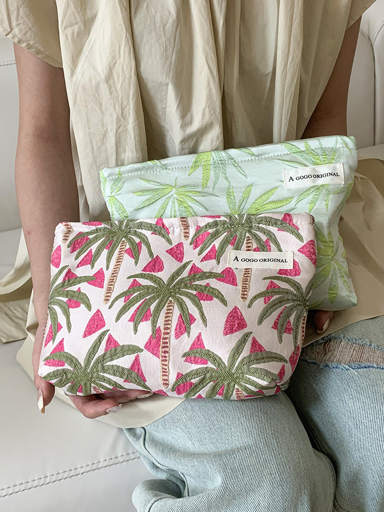 Coconut Tree Beach Buggy Portable Toiletry Cosmetic Bags