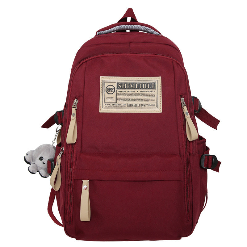 Retro Simple Junior Male Large Capacity Middle School Students' Schoolbags