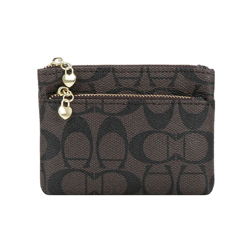 Women's Zipper Clutch Mini Short Small Coin Purses