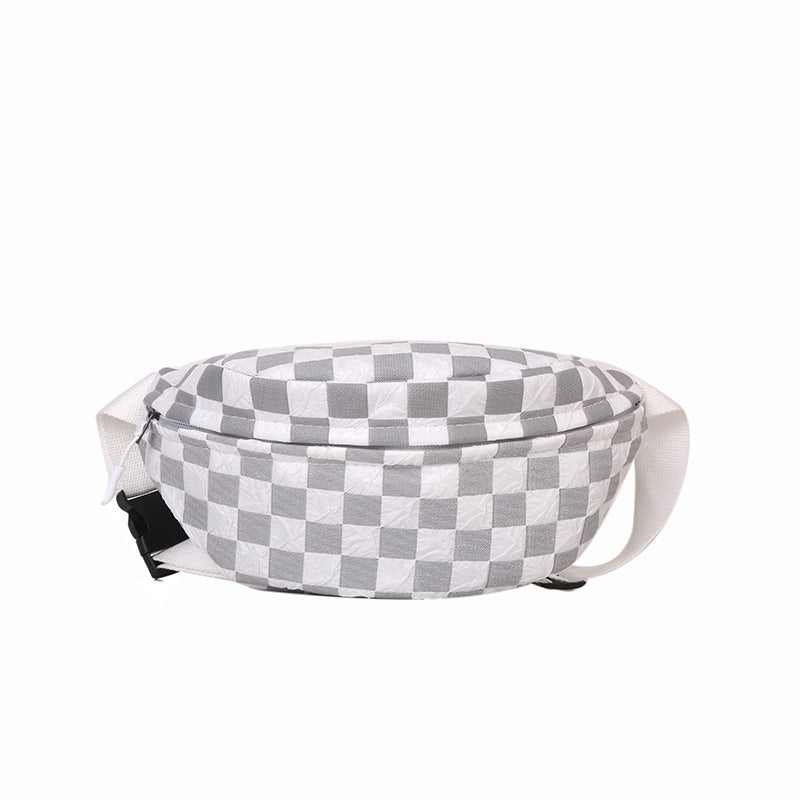 Women's & Men's & Trendy Couple Slanted Fashion Plaid Waist Packs