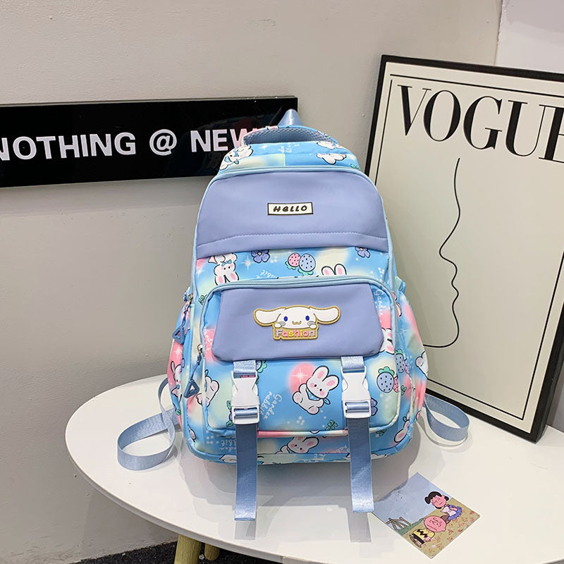 Cartoon Pattern Korean Style Large Capacity Middle School Students' Schoolbags