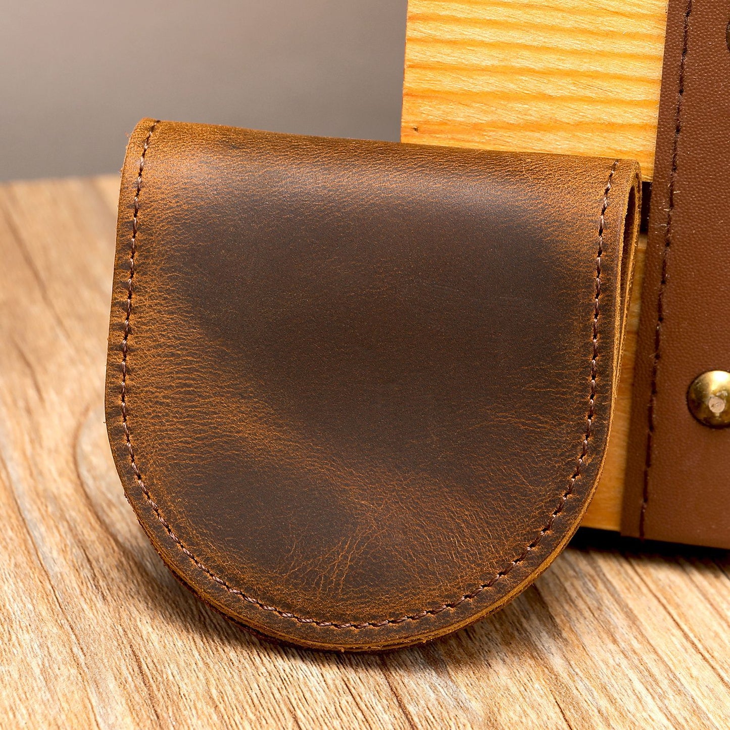 Leather Retro Thin First Layer Cowhide Coin Purses