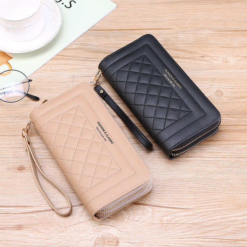 Long Clutch Korean Mobile Double Zipper Ladies Wallets