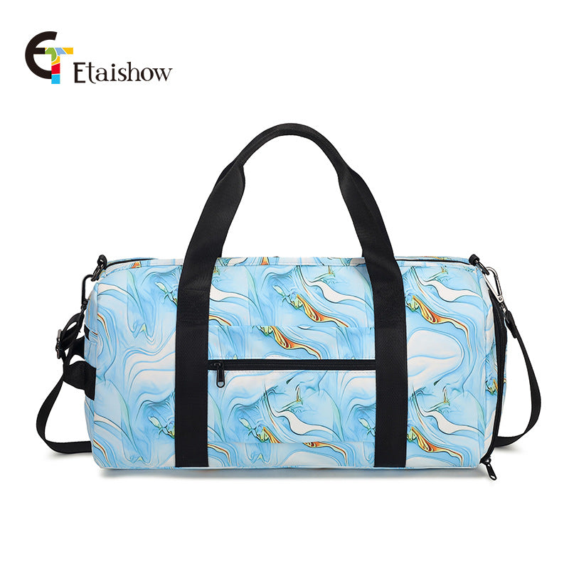 Women's Capacity Waterproof Iti Printing Swimming Sport Travel Bags