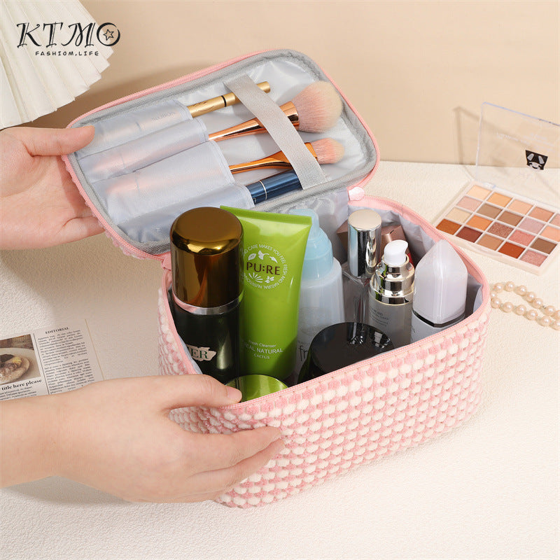 Flannel Wash Skin Care Cosmetics Storage Cosmetic Bags