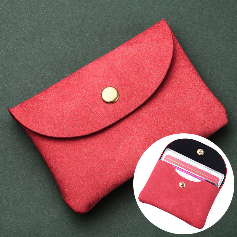 Pochette en cuir souple pour femmes, hommes et petits mini porte-monnaie