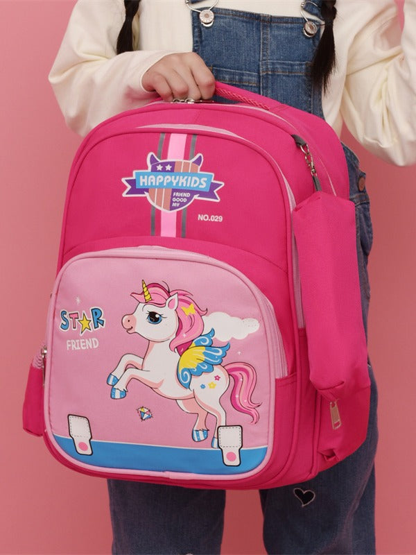 Cartoon Primary Spine Protection Oxford Cloth Elementary School Students' Schoolbags