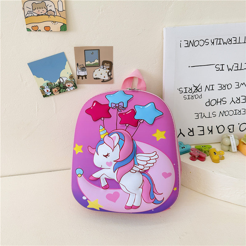 Children's Cartoon Anime Shoulders Cute Boys Hard Children's Backpacks