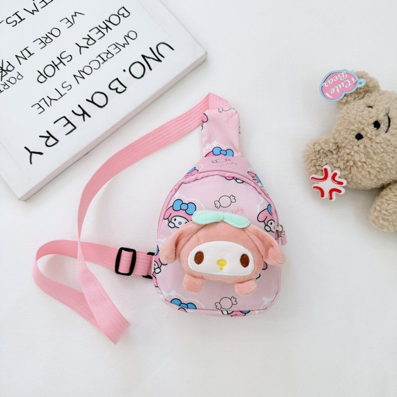 Children's Cartoon Cute Little Princess Ocean Pneumothorax Children's Waist Packs