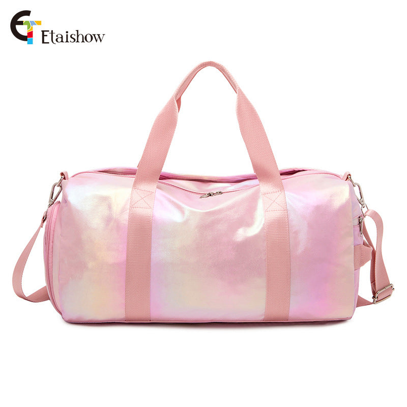 Women's Gradient Color Short Distance Waterproof Folding Travel Bags