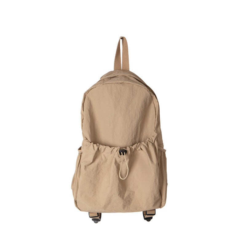 Waterproof Nylon Cloth Drawstring Female Lightweight Backpacks