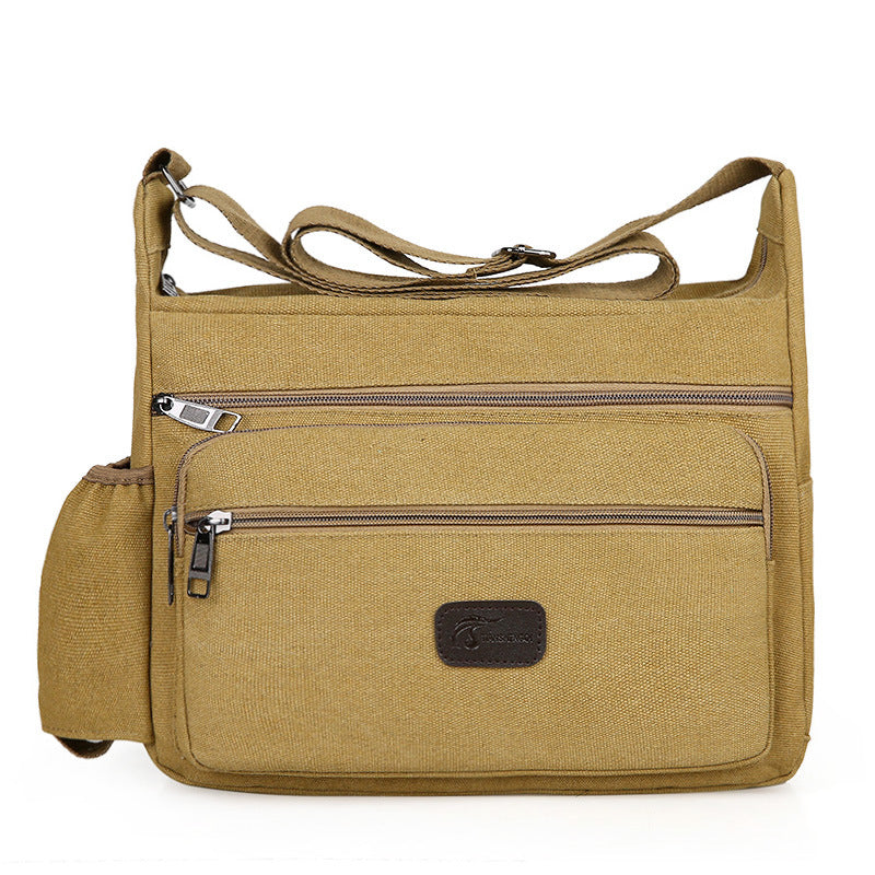 Men's Cool Canvas Korean Business Small Men's Shoulder Bags