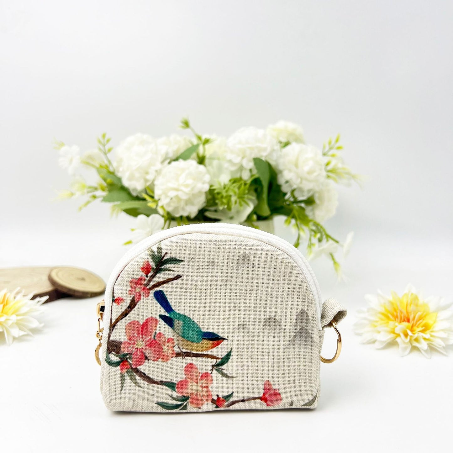 Hot Stamping Zipper Shell Portable Storage Small Coin Purses