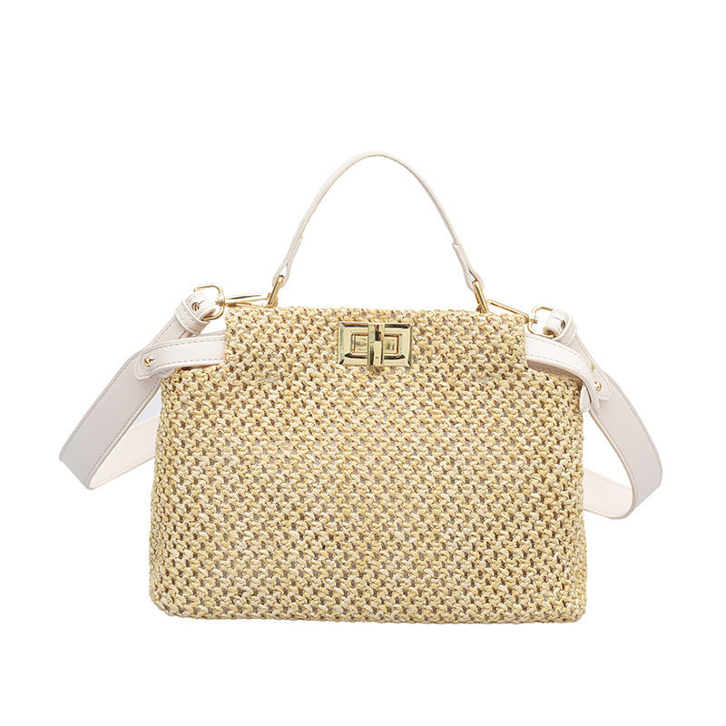 Women's Classic Style Retro Straw Summer Woven Shoulder Bags