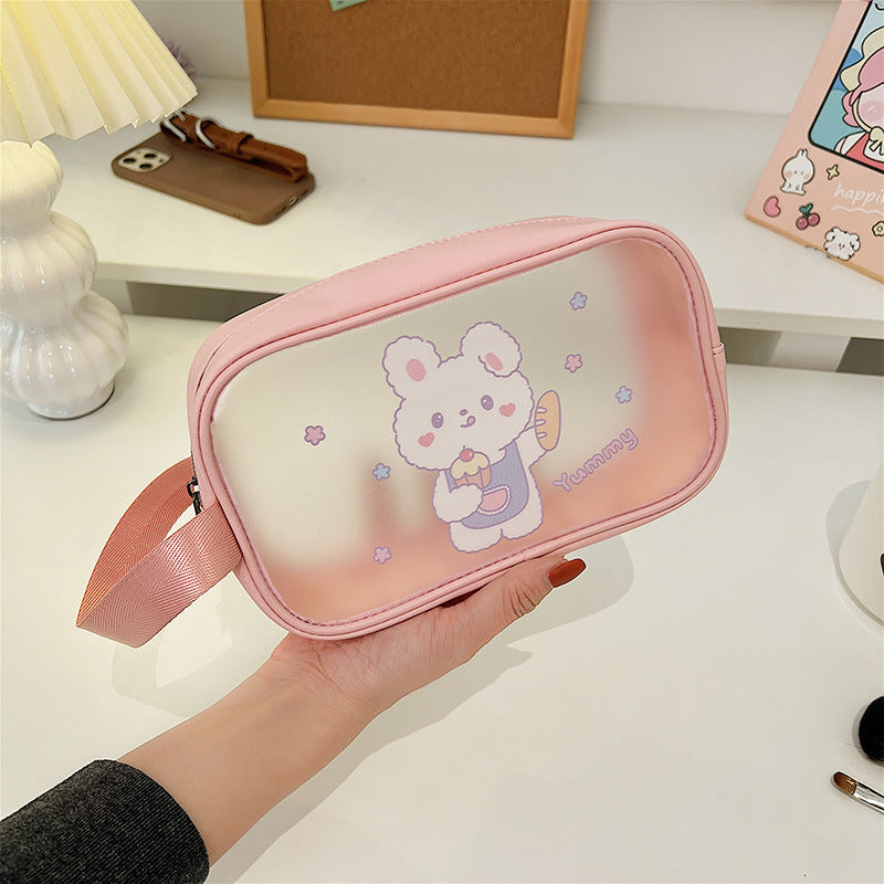 Cartoon Transparent Wash Good-looking Cute Trumpet Bags