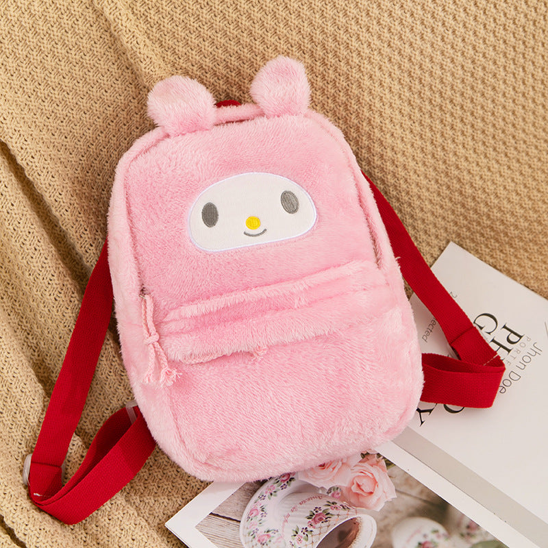 Cartoon Clow Plush Female Heart Cute Storage Small Bags