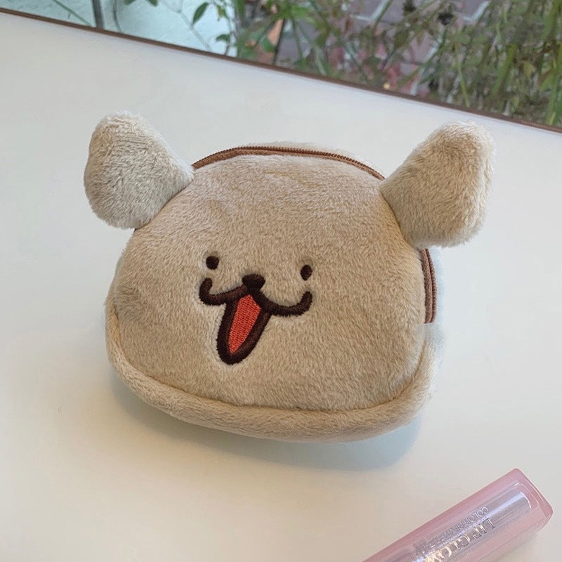 Naughty Puppy Cute Plush Storage Good-looking Coin Purses