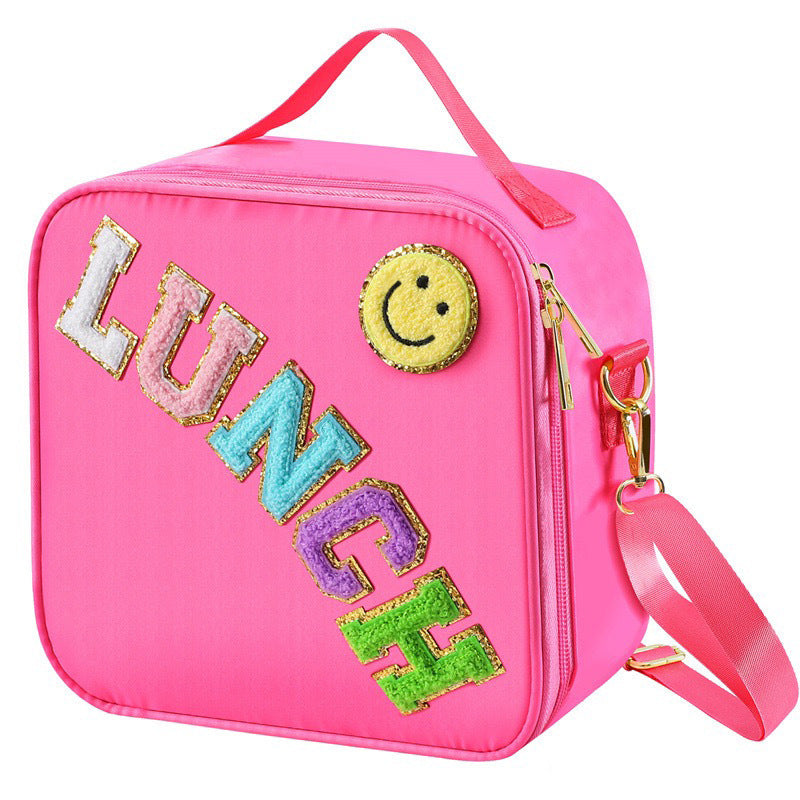 Children's Waterproof Nylon Insulation Aluminum Mold Lunch Crossbody Bags