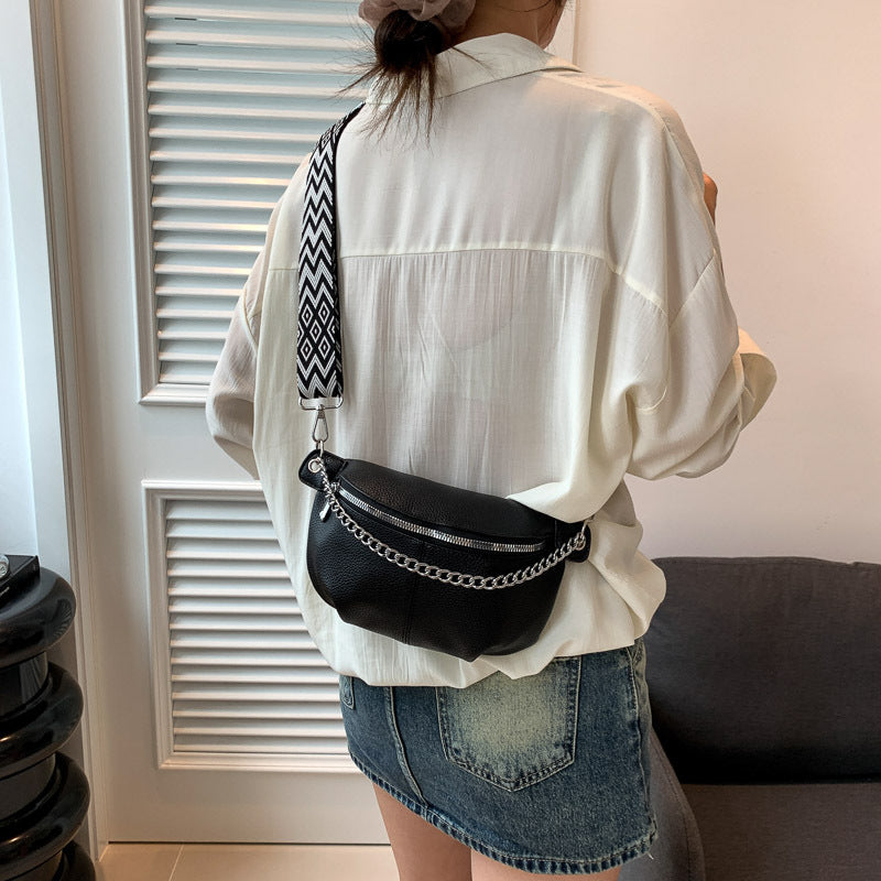 Women's Super Hot Chain Textured Korean Style Waist Packs