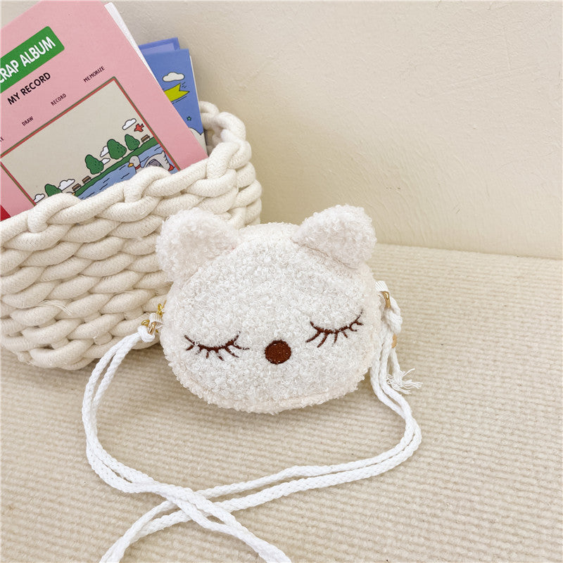 Children's Cute Kitten Clothing Accessory Western Style Children's Shoulder Bags