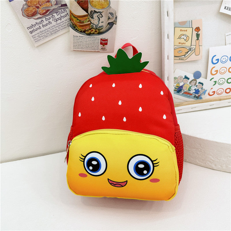 Children's Cartoon Animal Fruit Pattern Oxford Cloth Children's Backpacks