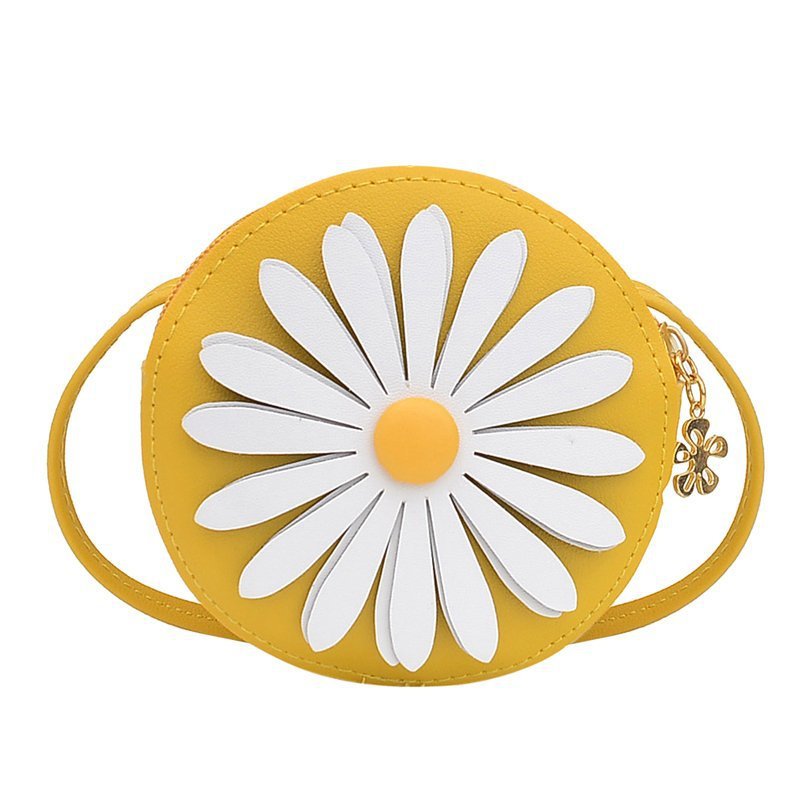 Petit porte-monnaie pour enfants, petite princesse tournesol, à la mode