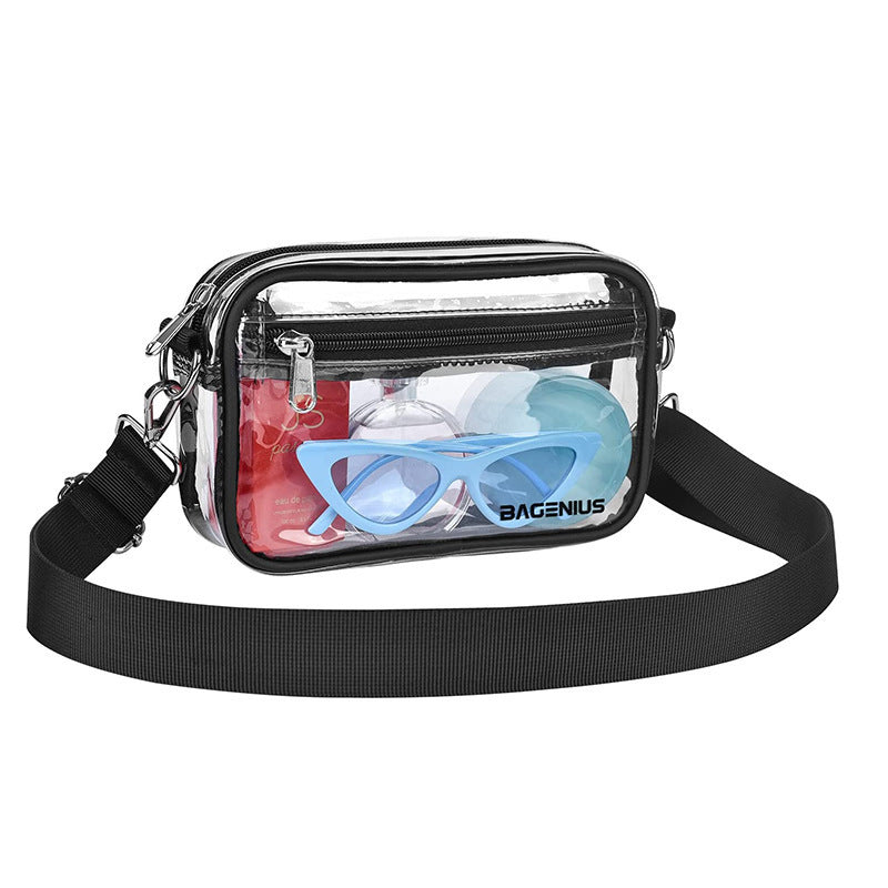 Simple Transparent Waterproof Clutch Storage Detachable Cosmetic Bags