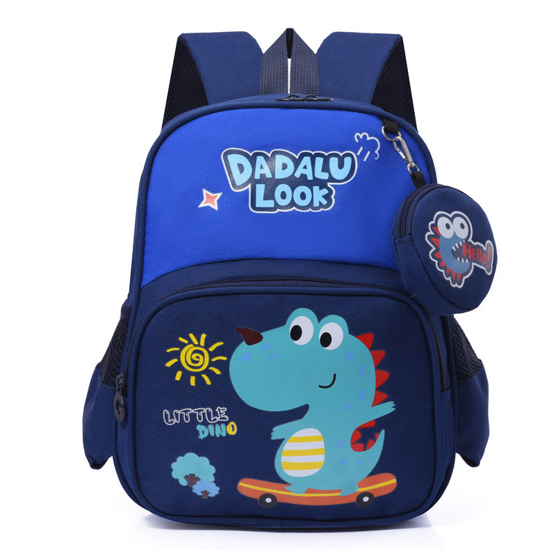 Children's Cartoon Cute Printed For Boys Large Capacity Spine Protection Elementary School Students' Schoolbags