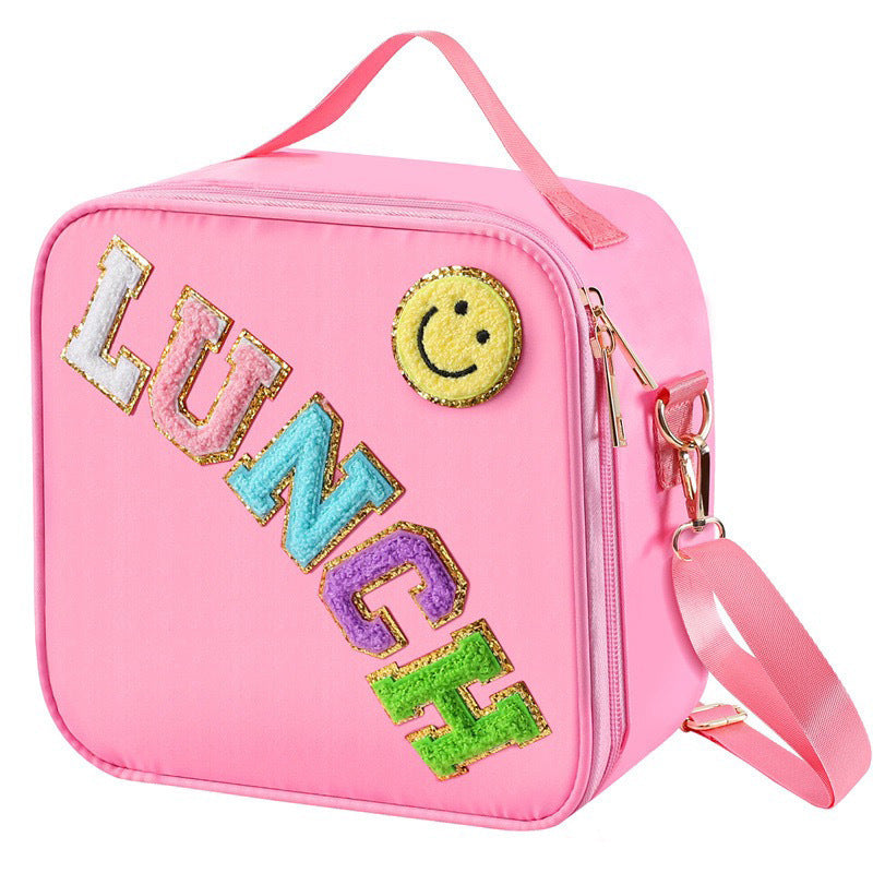 Children's Waterproof Nylon Insulation Aluminum Mold Lunch Crossbody Bags