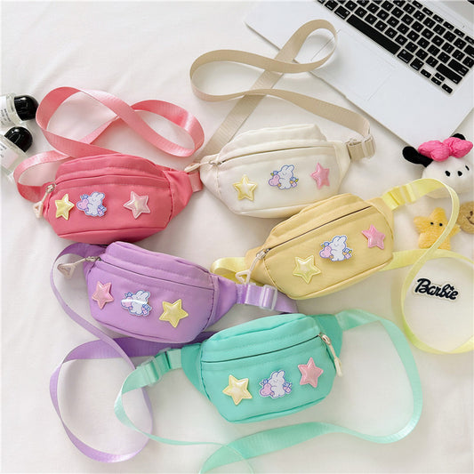 Children's Cartoon Cute Five-pointed Star Candy Color Shoulder Bags