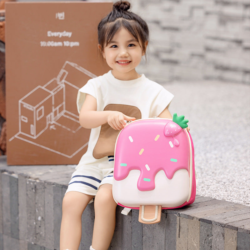 Children's Boys Cute Egg Shell Ice Cream Children's Backpacks