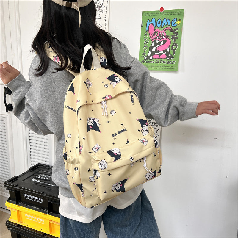 Clow Style Simple Junior High Large Capacity Middle School Students' Schoolbags