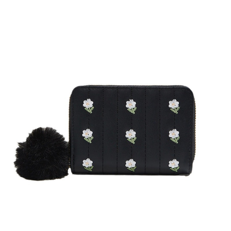 Charming Mini Embroidered Live Streaming Benefits Ladies Wallets