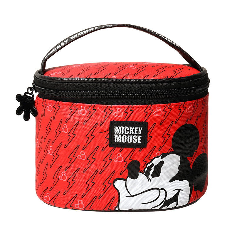 Round Barrel Cartoon Cute Large Capacity Cosmetic Bags