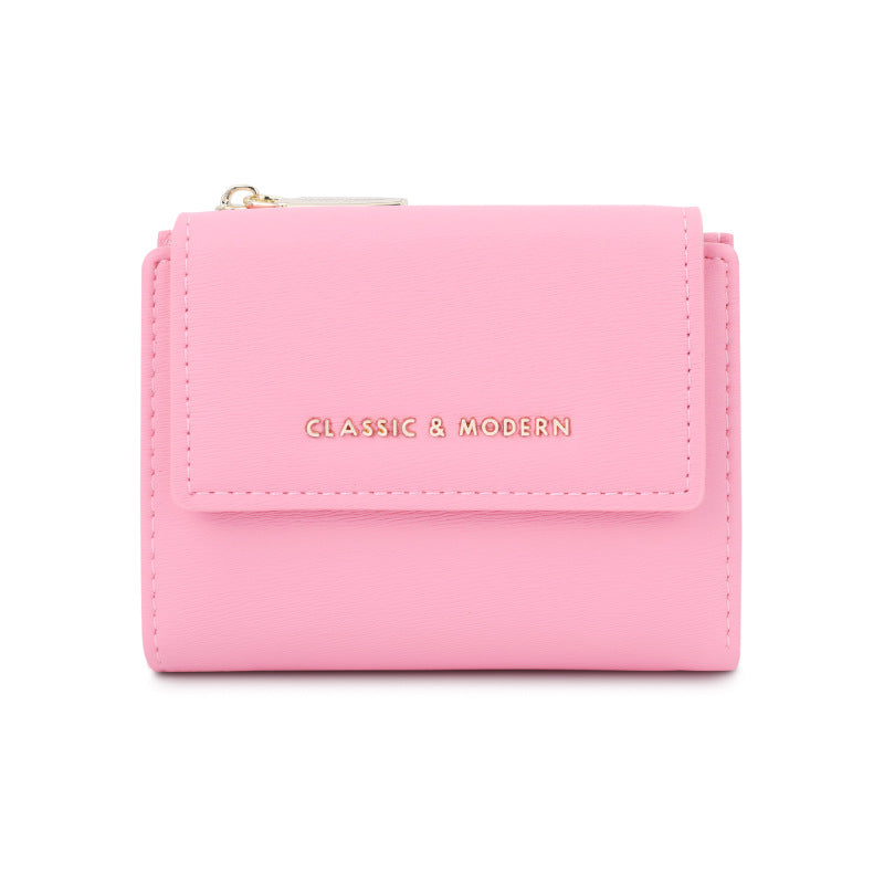 Light Color Design Simple Fashion Clutch Ladies Wallets