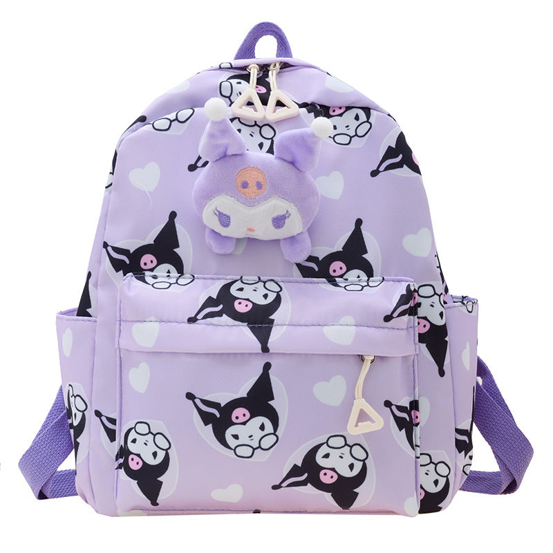 Children's Creative Cartoon Printed Canvas Cute Children's Backpacks