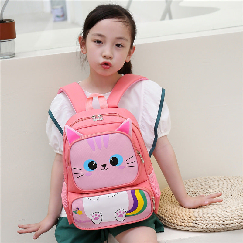 Children's Cute Cartoon Male Female Western Style Children's Backpacks