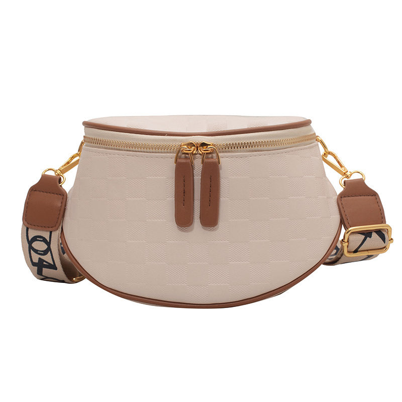 Women's Small Summer Wide Strap Texture Niche Waist Packs