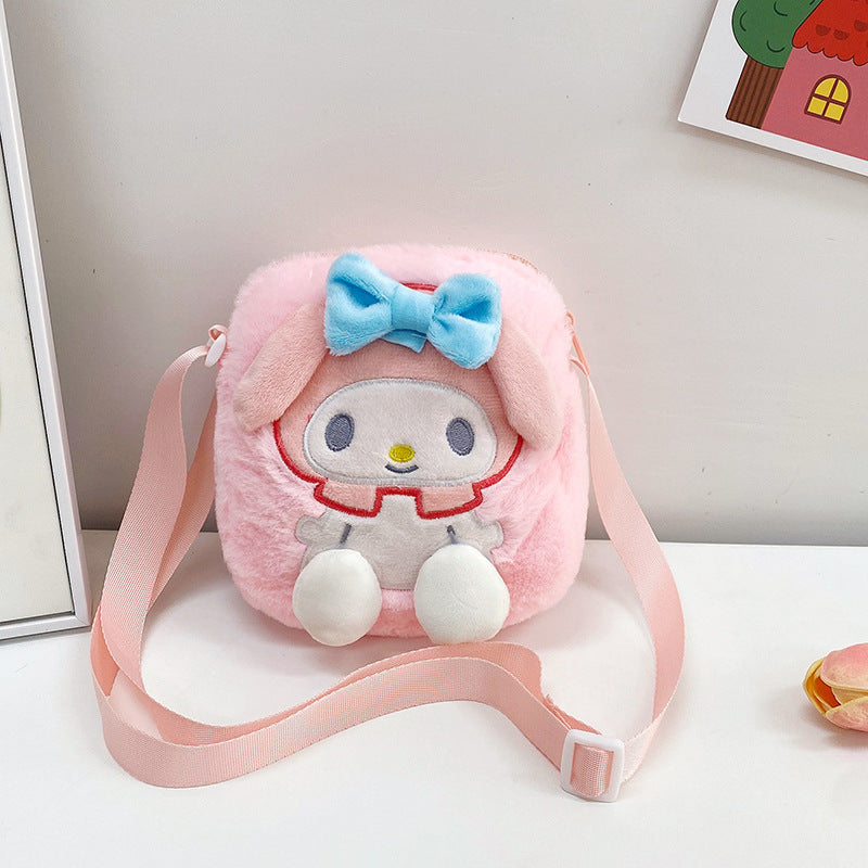 Sac à bandoulière pour enfants, jouet de dessin animé mignon, poupée à griffes