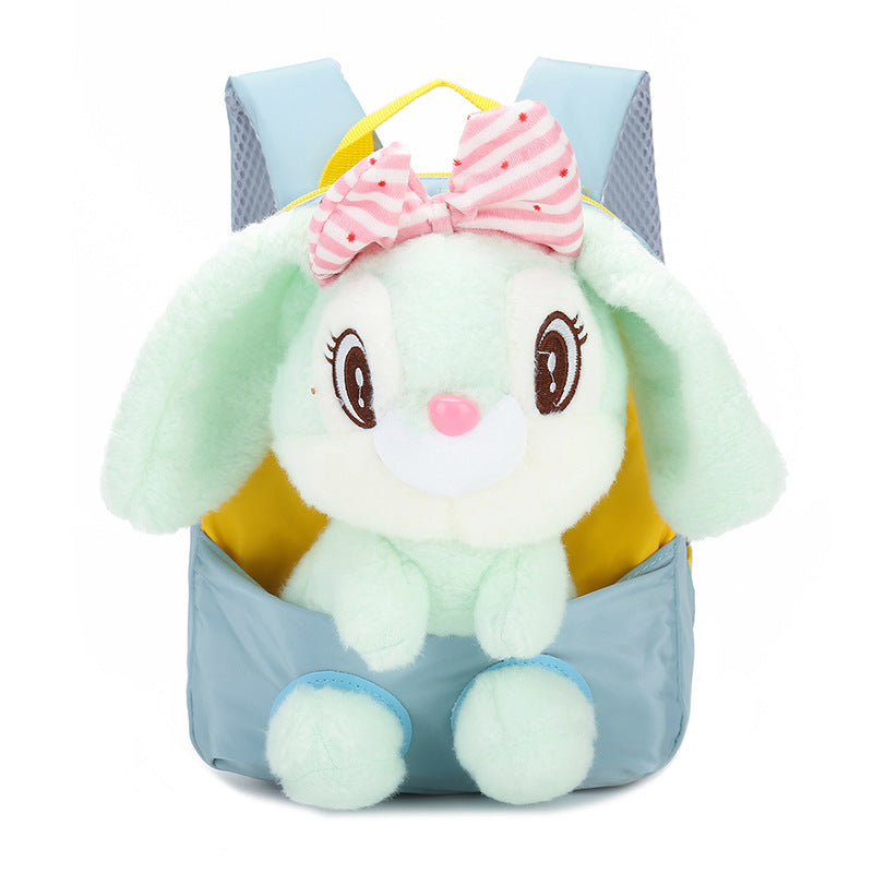 Children's Cute Rabbit Doll Creative Printing Children's Backpacks