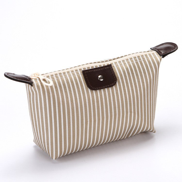 Korean Style Striped Dumplings Dumpling Making Folding Cosmetic Bags